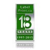 Anniversary Seal Style 6 - Silver foil and green ink