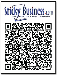 QR Code Label With Event Information